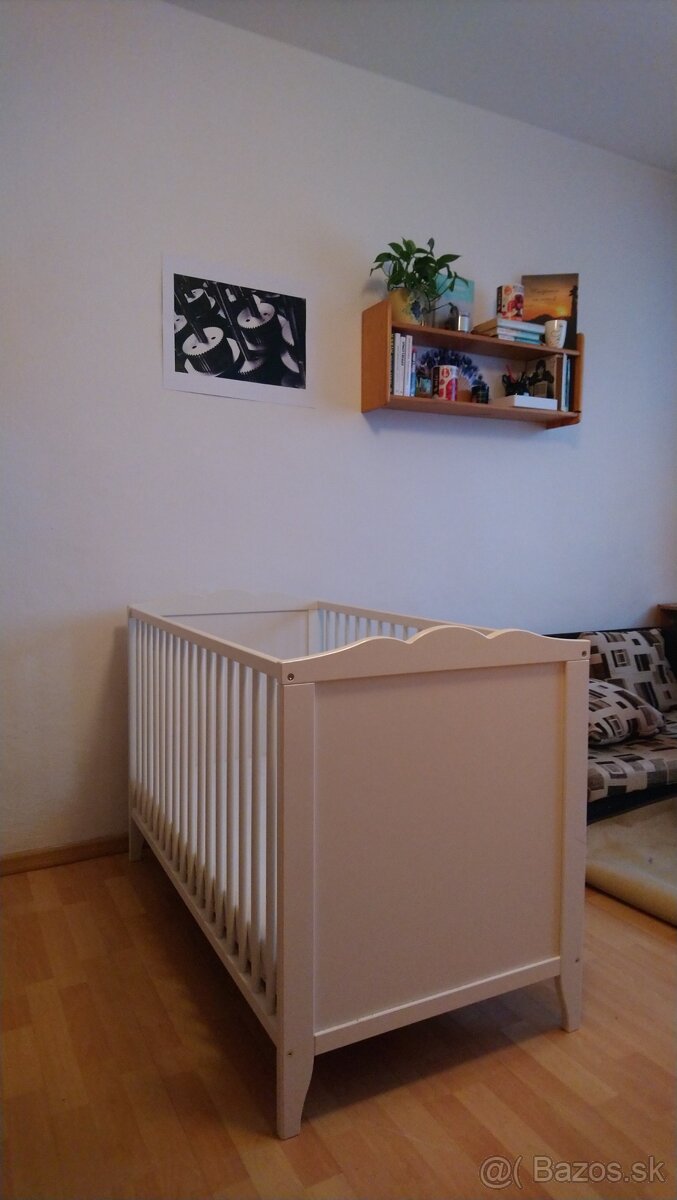 Biela postielka pre babatko ikea - 2