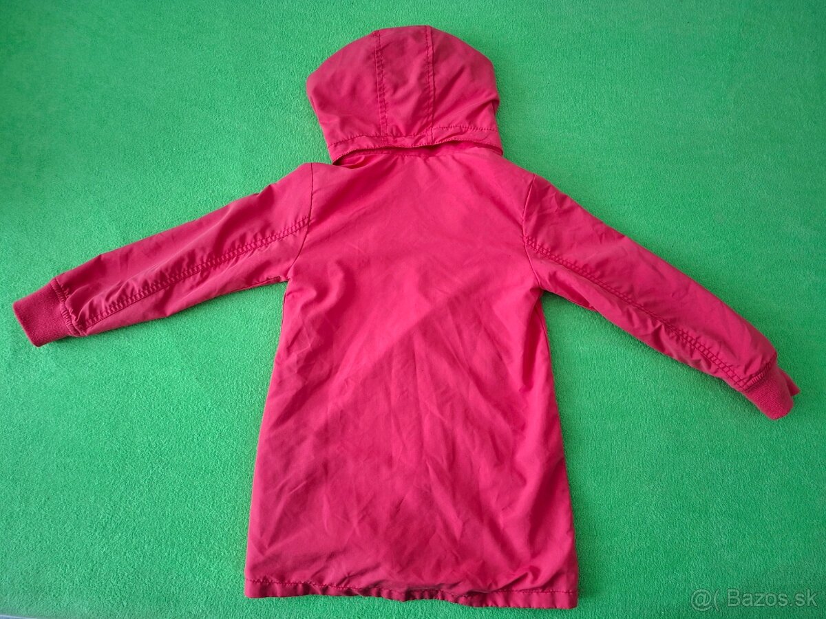 Ružový kabátik veľkosť 122 - 2