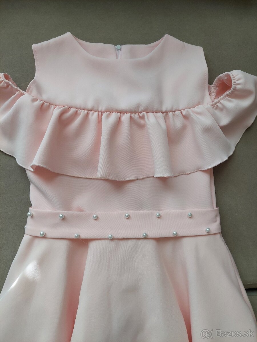 Spoločenské marhuľkové šaty - 2