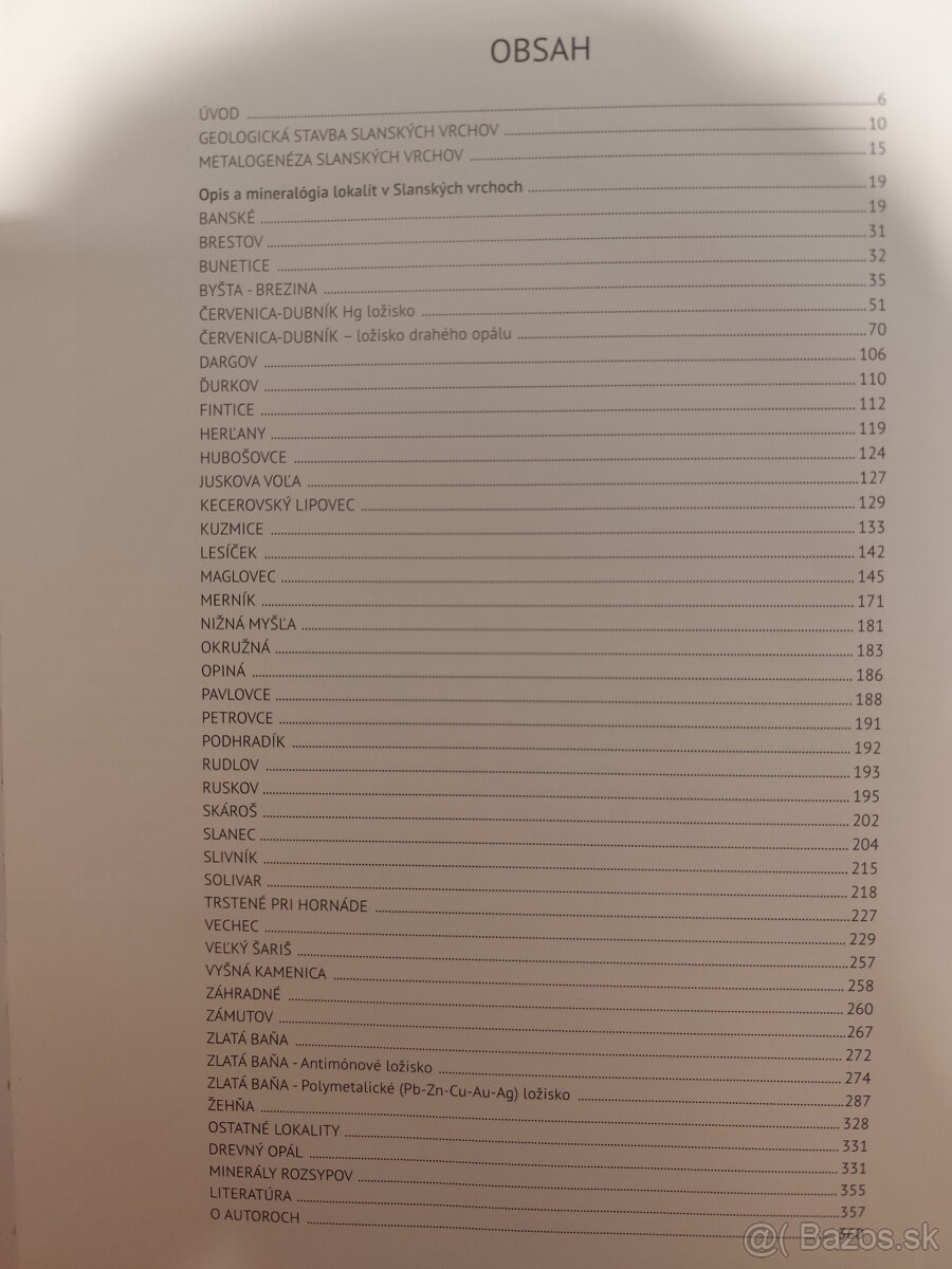 Minerály Slanských vrchov - 2