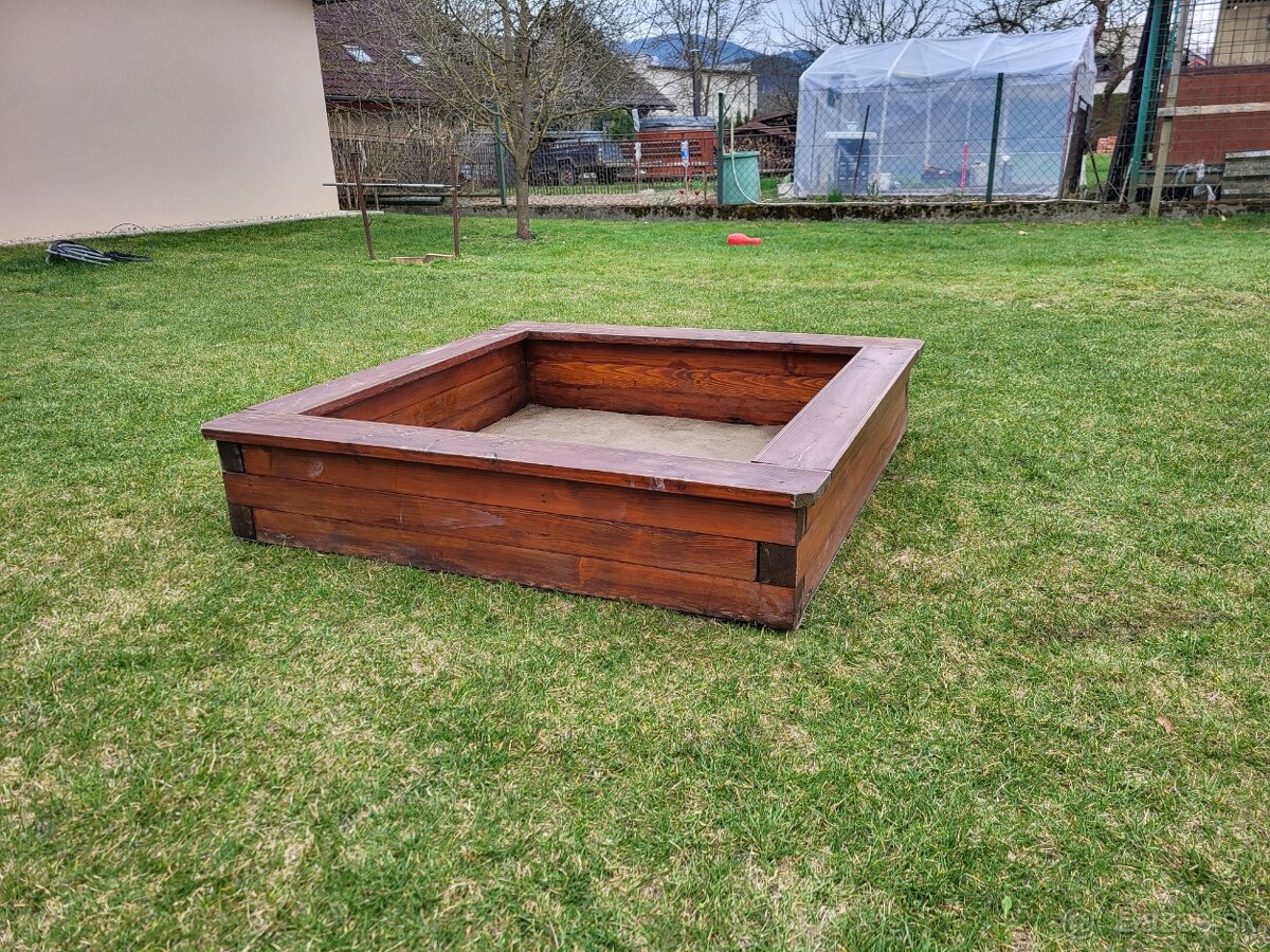 Drevené pieskovisko - 2