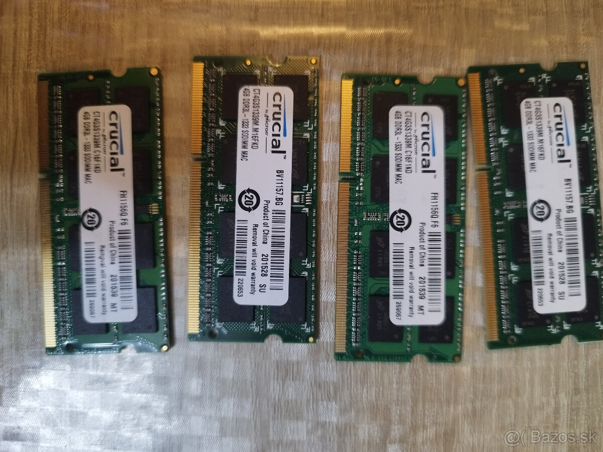 Crucial 4GB DDR3L-1333 SODIMM Memory for Mac - 2