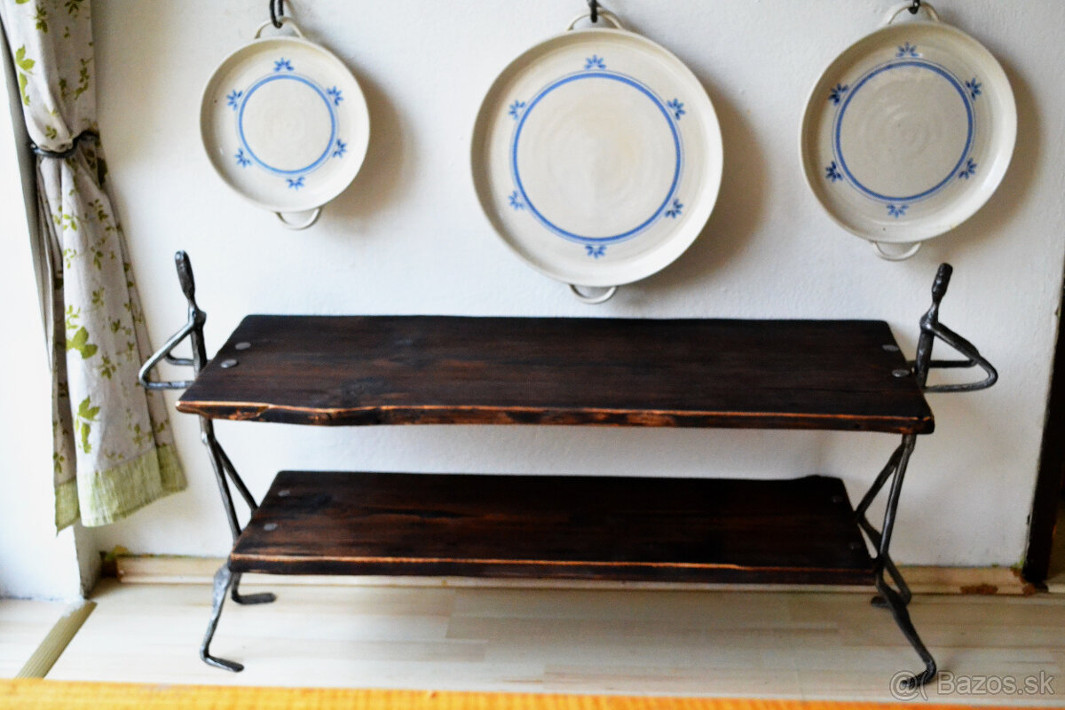 Botník - konzolový stolek - "Dva nosiči" - 2