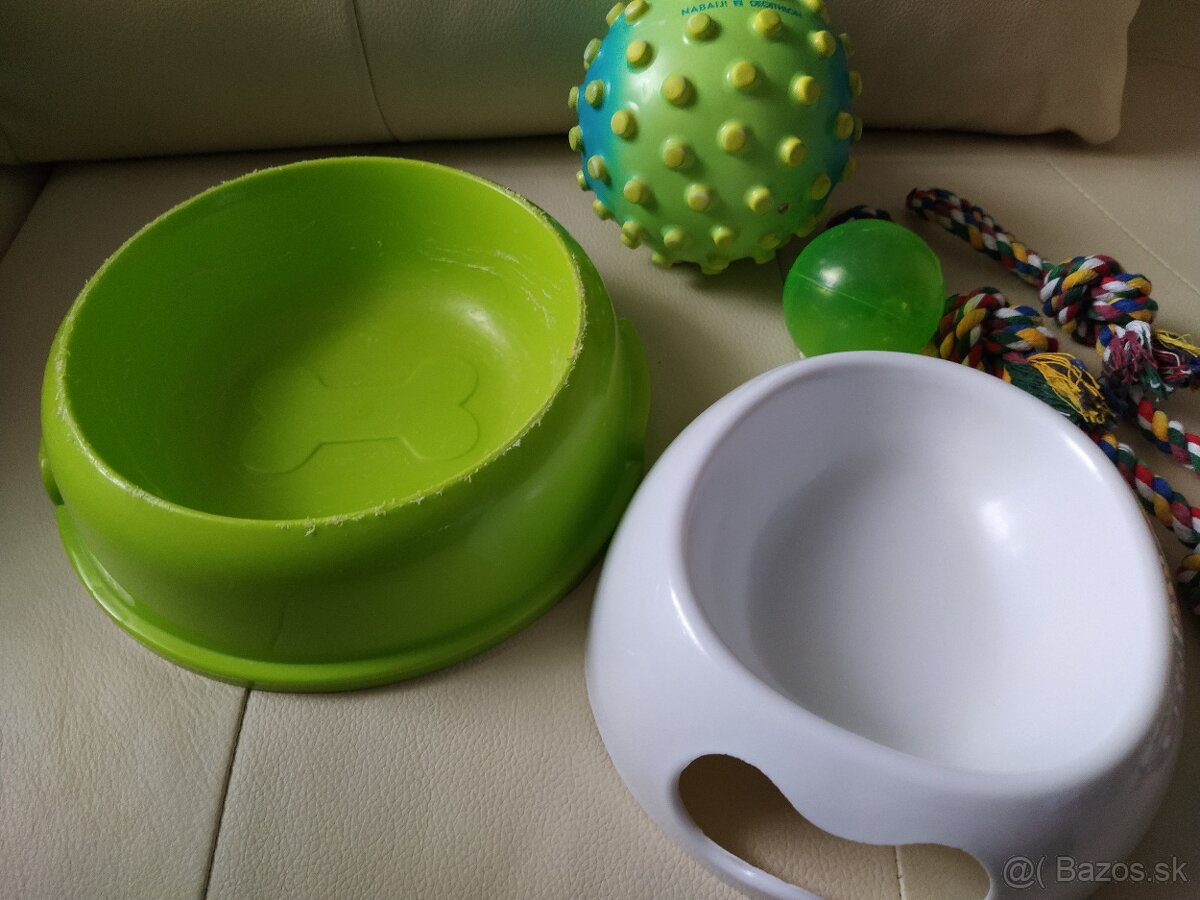 Sada pre psa: misky pre psa + 2 nové hračky (osobný odber) - 2