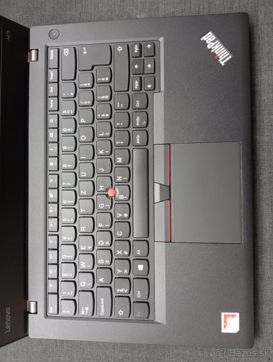 Lenovo thinkpad a475 , 4-jadrový procesor AMD , 8gb ram ,ssd - 2