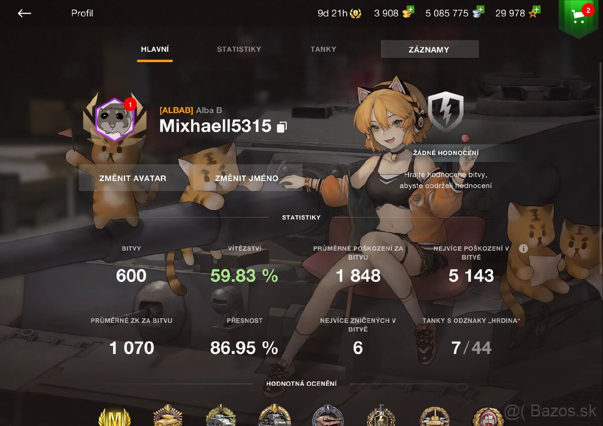 World of Tanks Blitz účet - 2