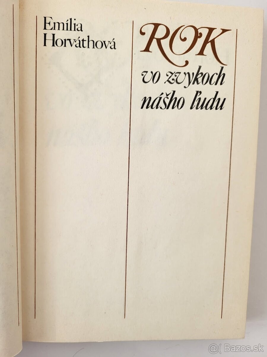 Emília Horváthová - Rok vo zvykoch nášho ľudu - 2