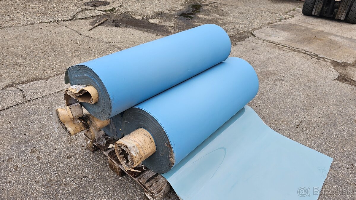 Fólia modrá - nová nepoužitá - pevná odolná - 2