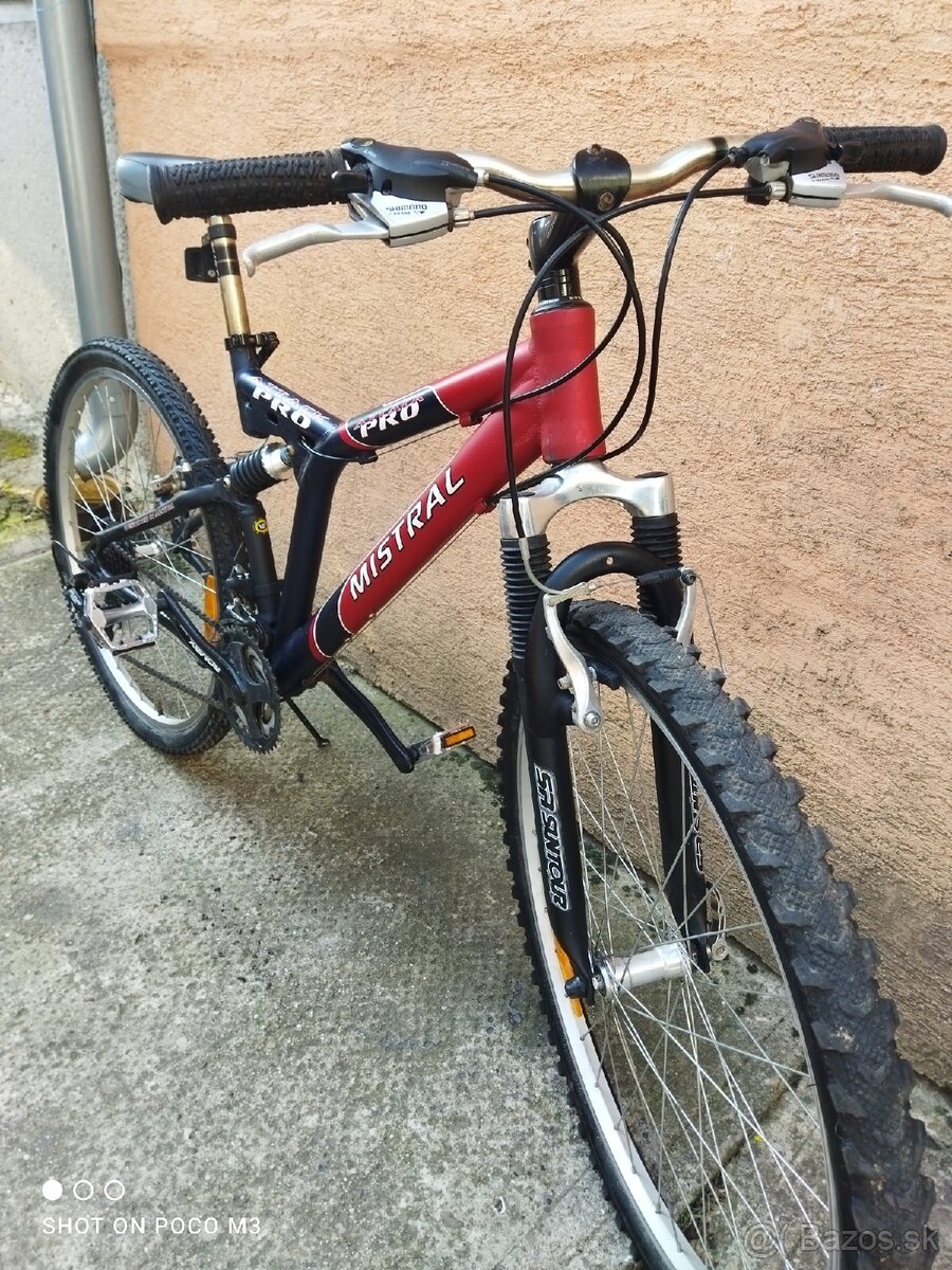 Bicykel horský celoodpruzeny Mistrál attack pro - 2