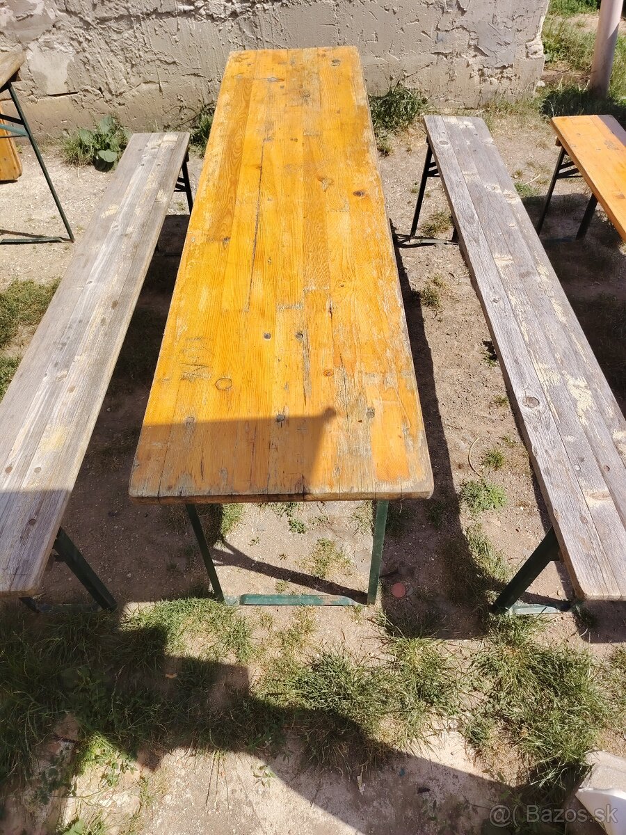 Rozkladací stôl a lavice - 2