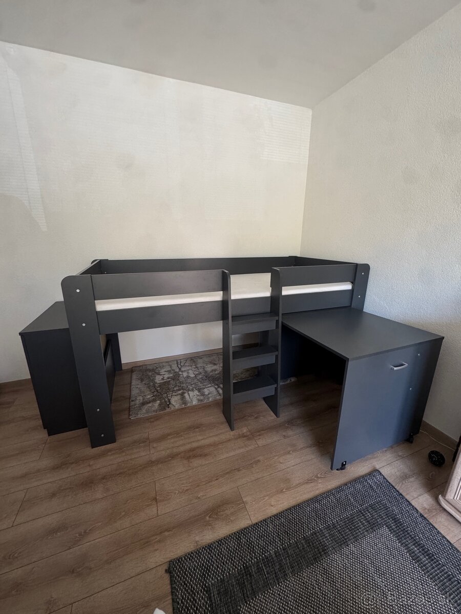 Detská poschodová posteľ so stolíkom FUNNY - 2