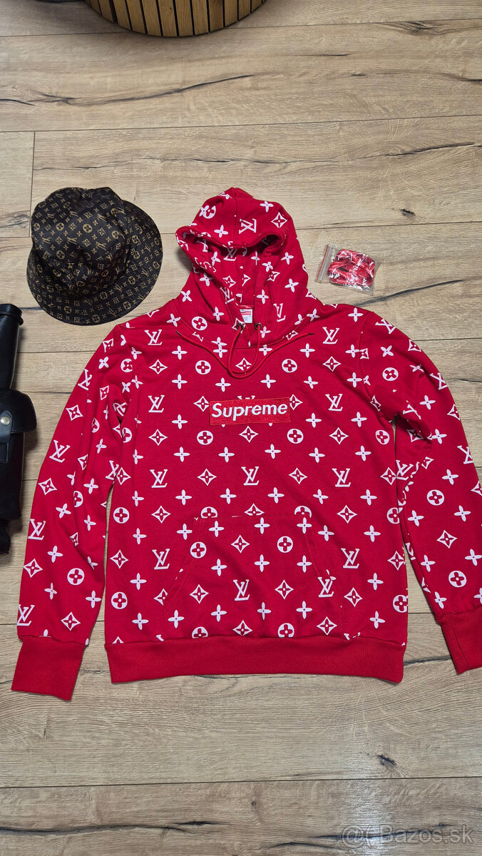 Louis Vuitton Supreme set - šnúrky Supreme zdarma - 2