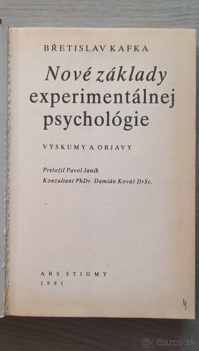 Nové základy experimentalnej psychologie - 2