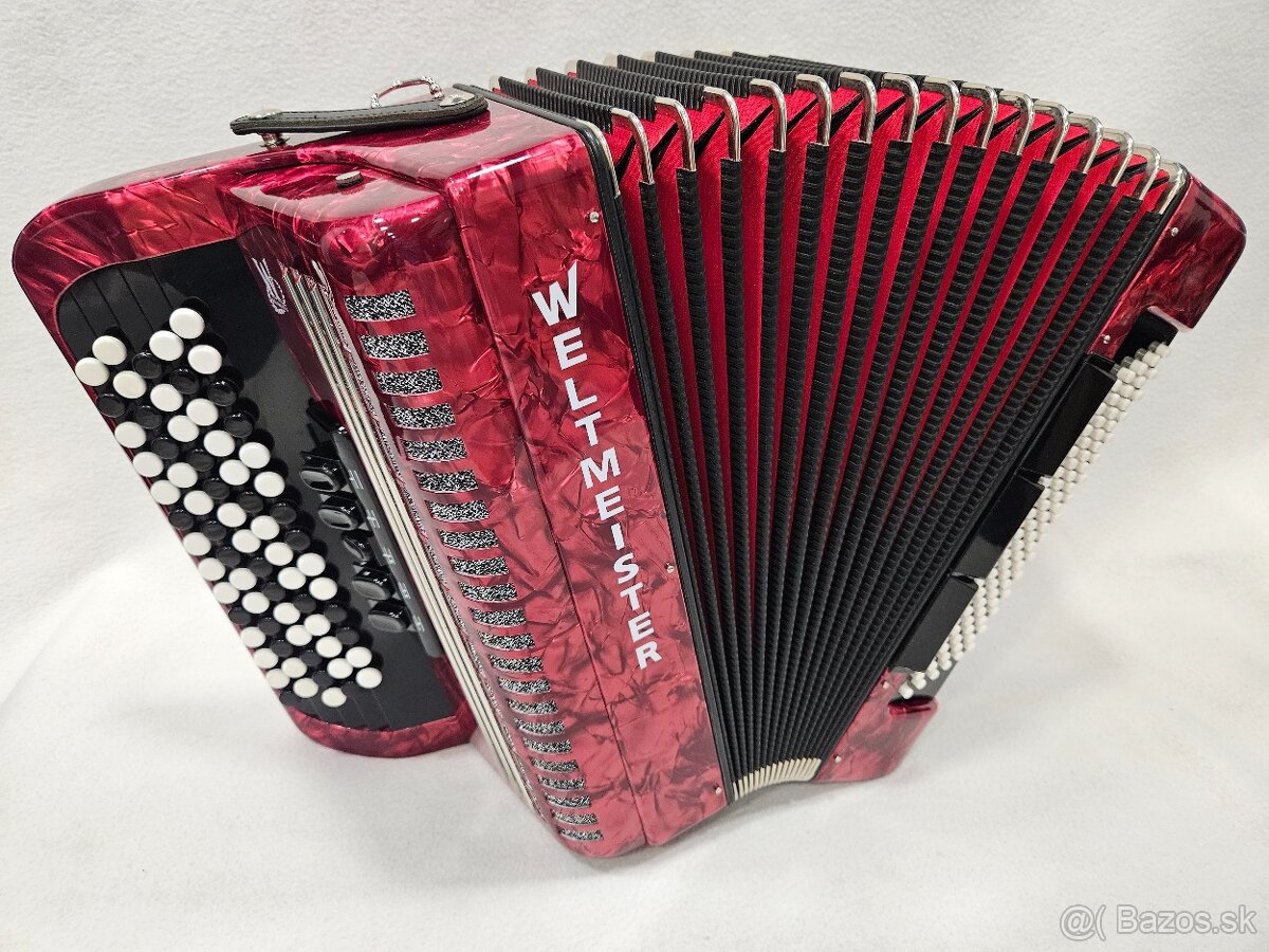 Chromaticky akordeon weltmeister romance 96b - 2