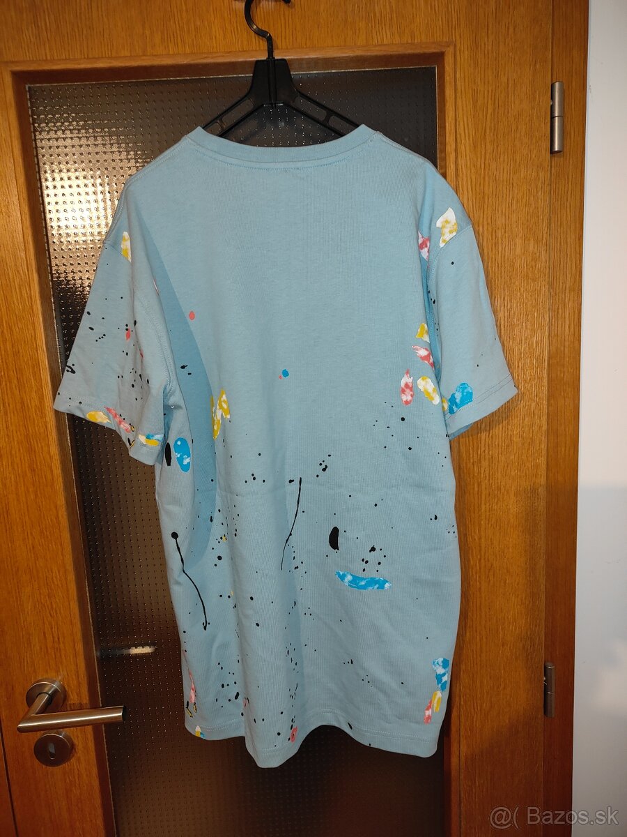 Pánske modré tričko - veľkosť S - 2