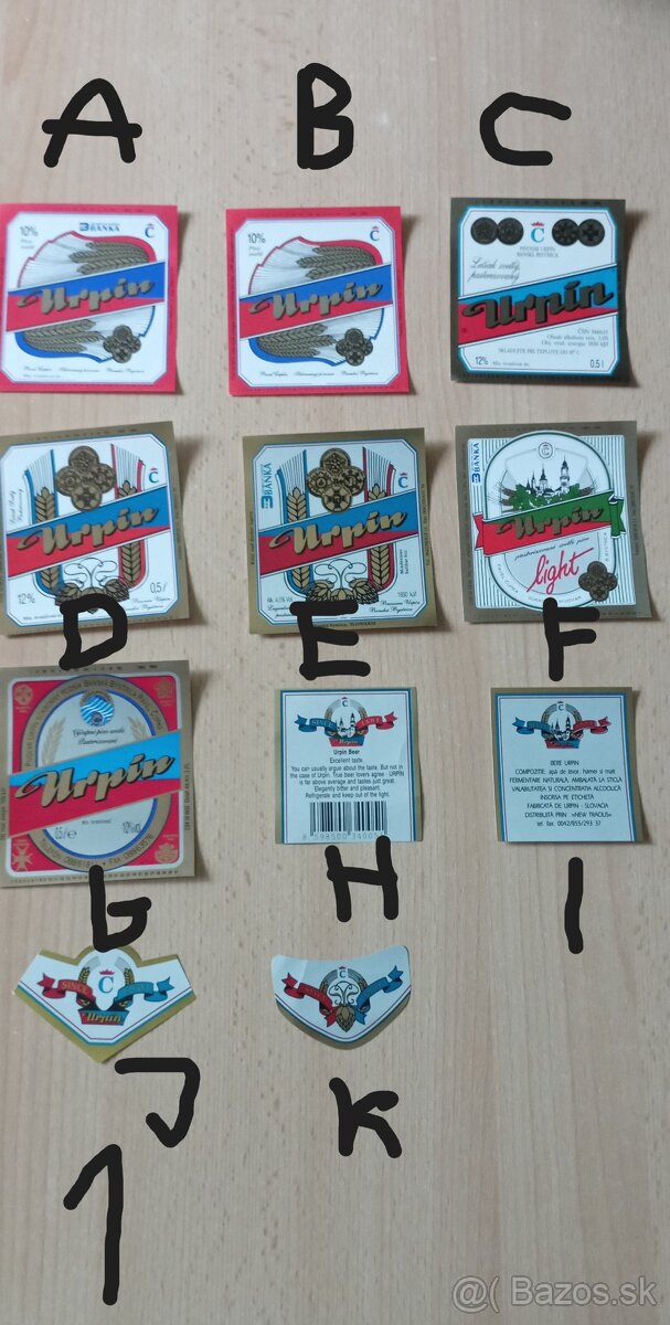 Pivové etikety (rôzne) - 2