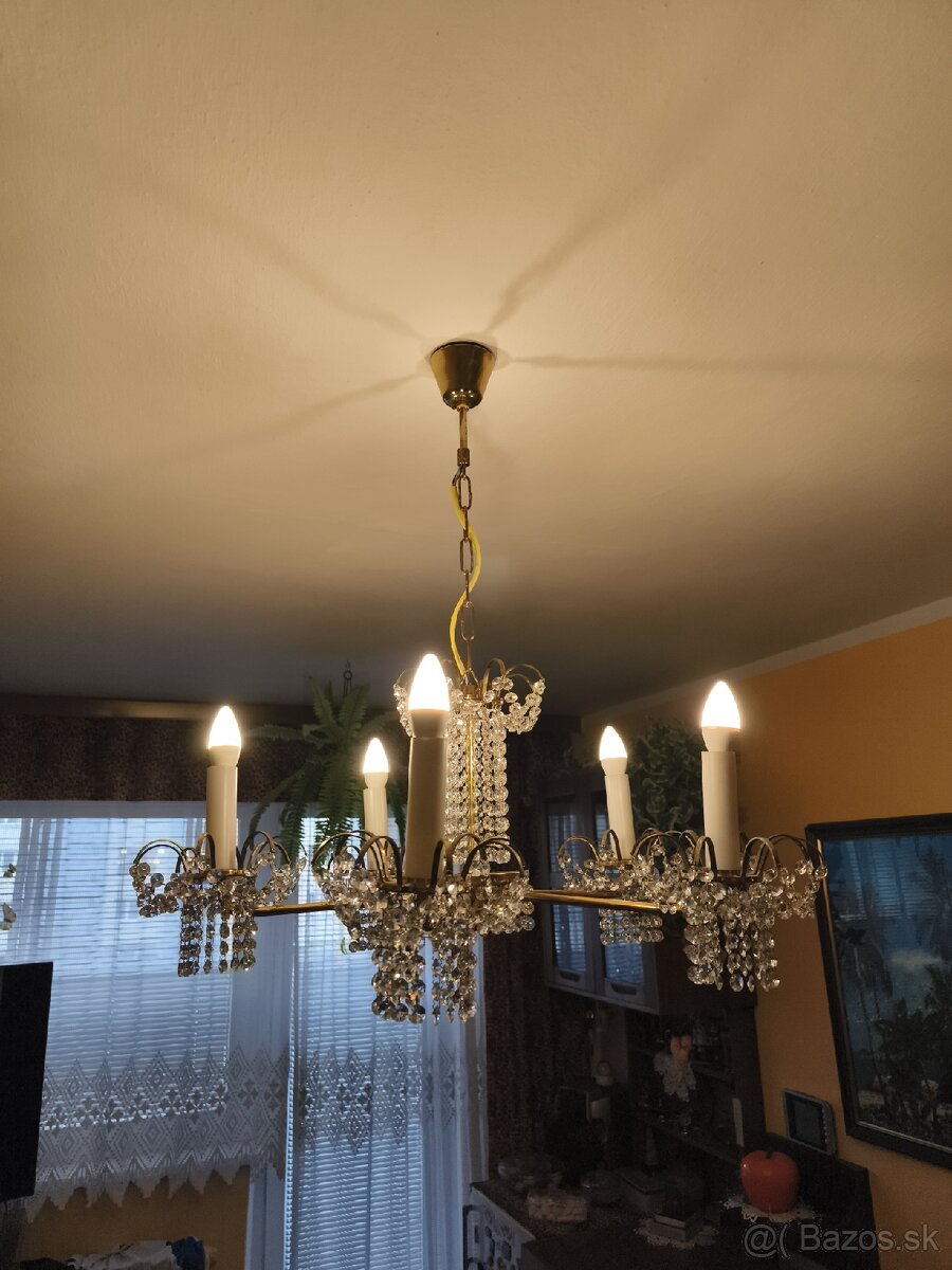 Kryštálový 5ramenny luster - 2