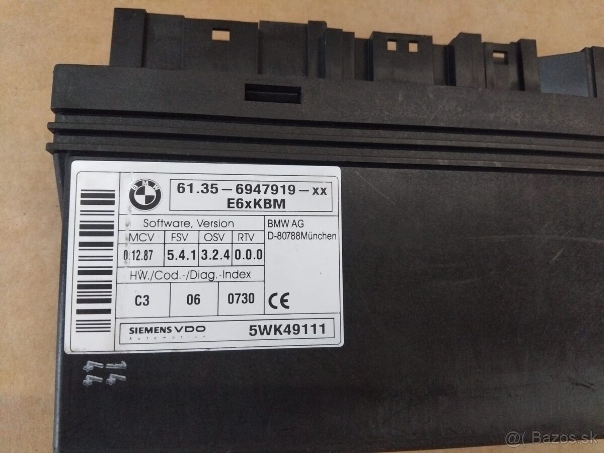 jednotka komfortu BMW E60 E61 - 2
