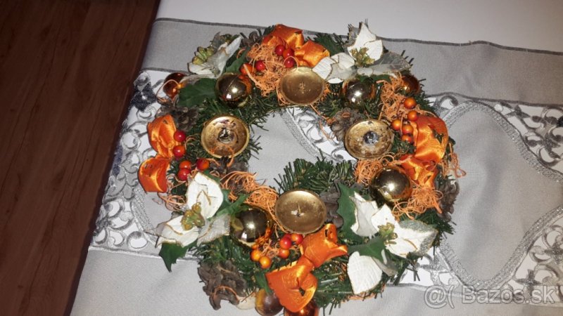 Adventný veniec a vianočná guľa - 2
