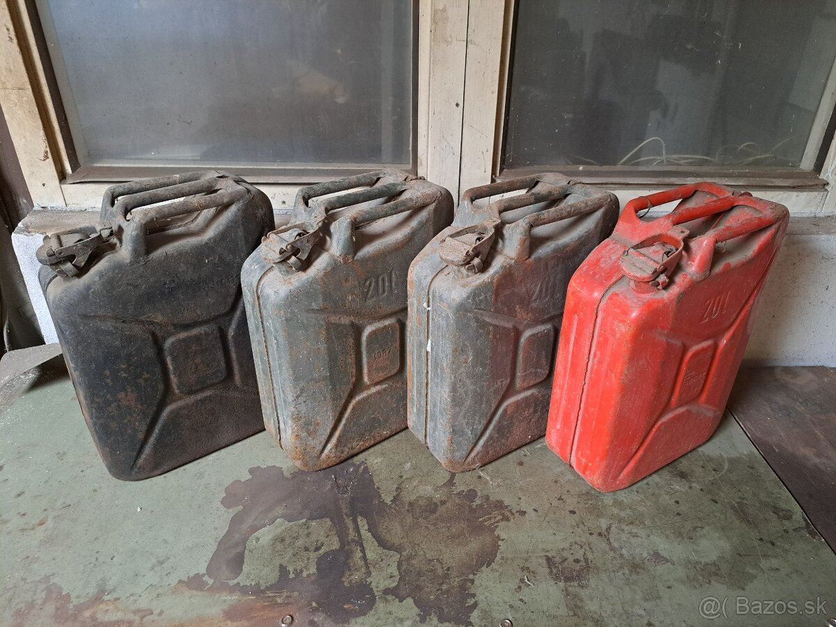 Predám plechové bandasky/kanistere - 2