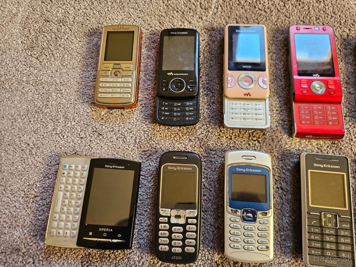 12x Sony Ericsson - rôzny stav - 2