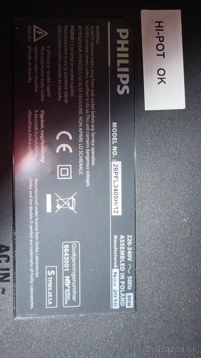 Philips 26PFL3405 - 26 palcov - 2