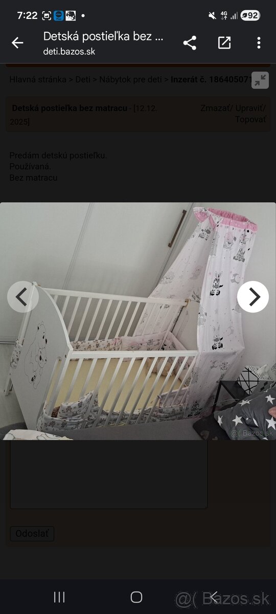 Detská postieľka - 2