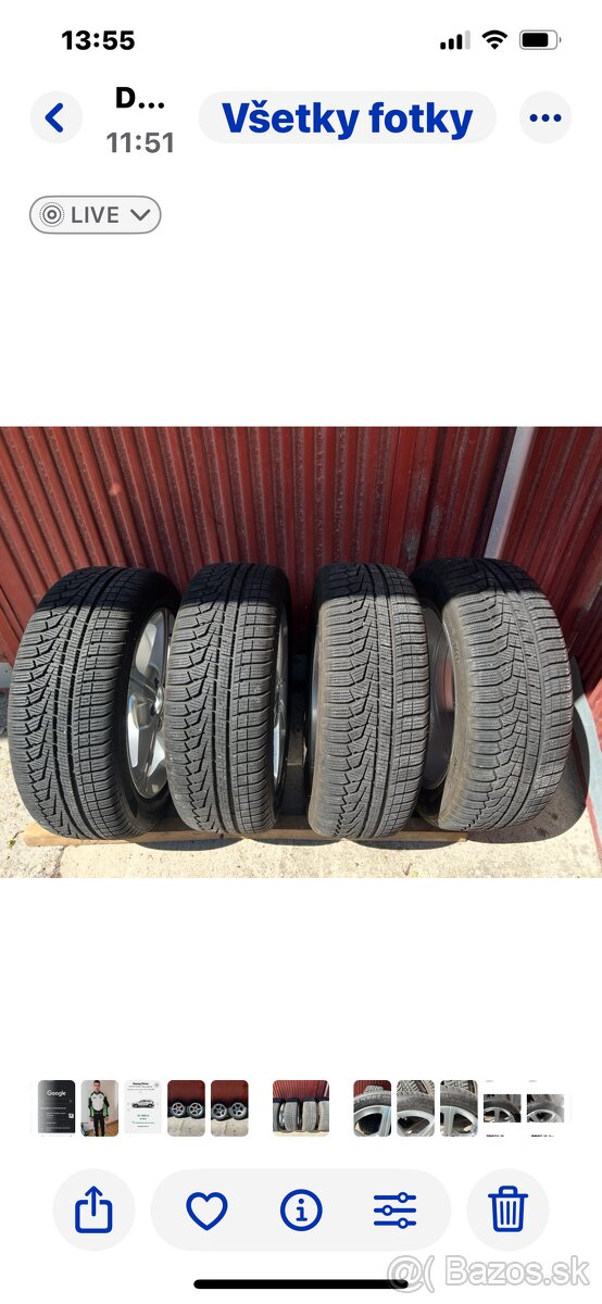 Zímne komplety R17 Disky Mercedes original - 2