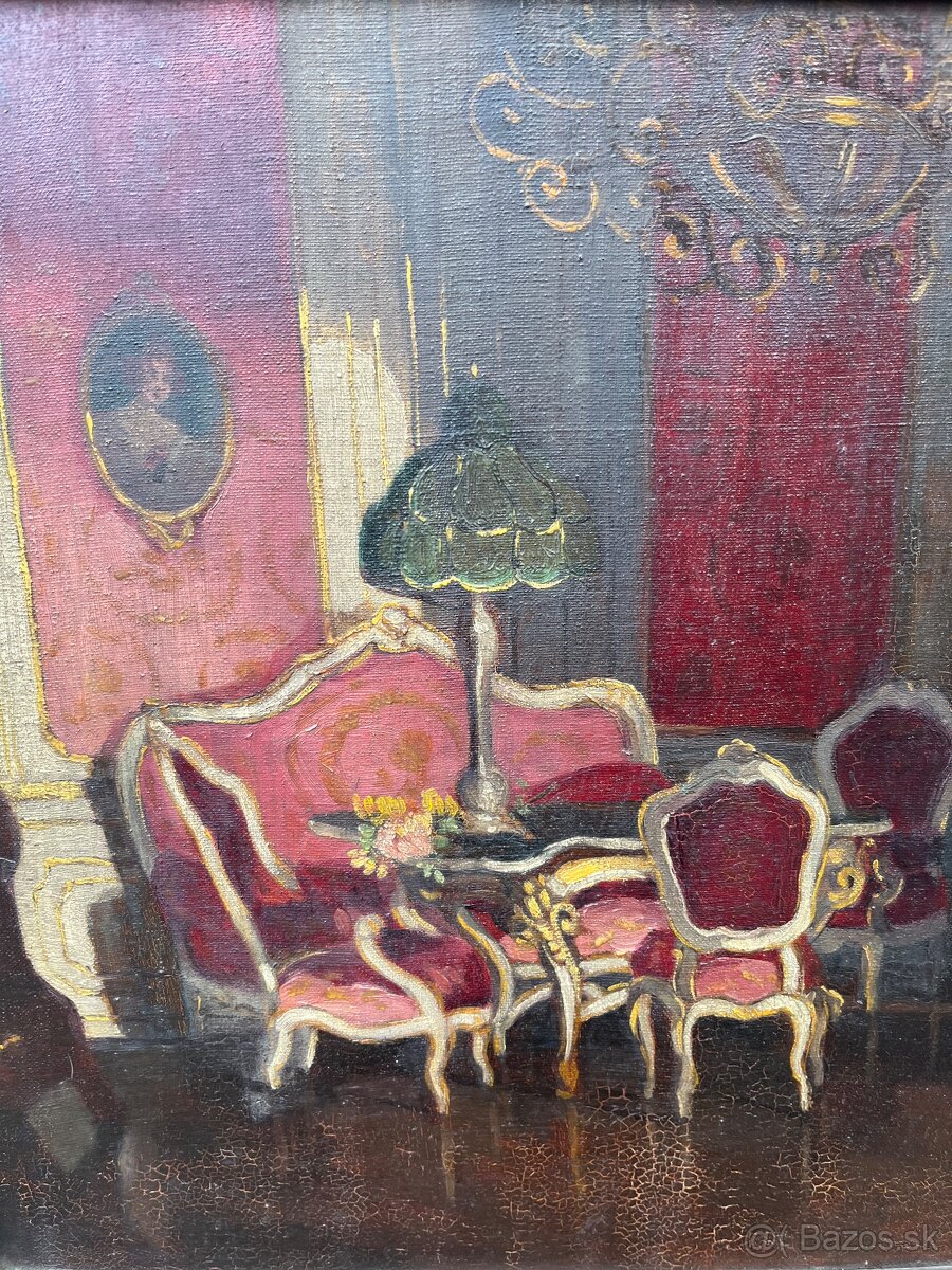 Starožitný obraz Klammer Mariska - 2