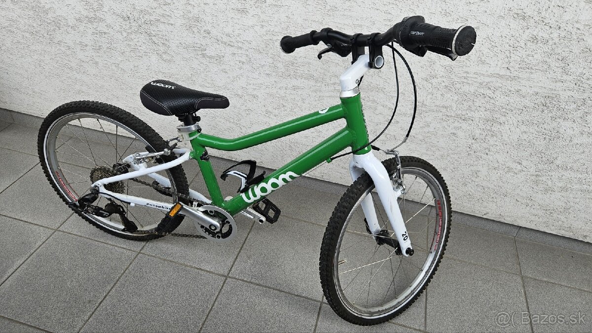 Woom 4 20' green + stojan, ako nový - 2