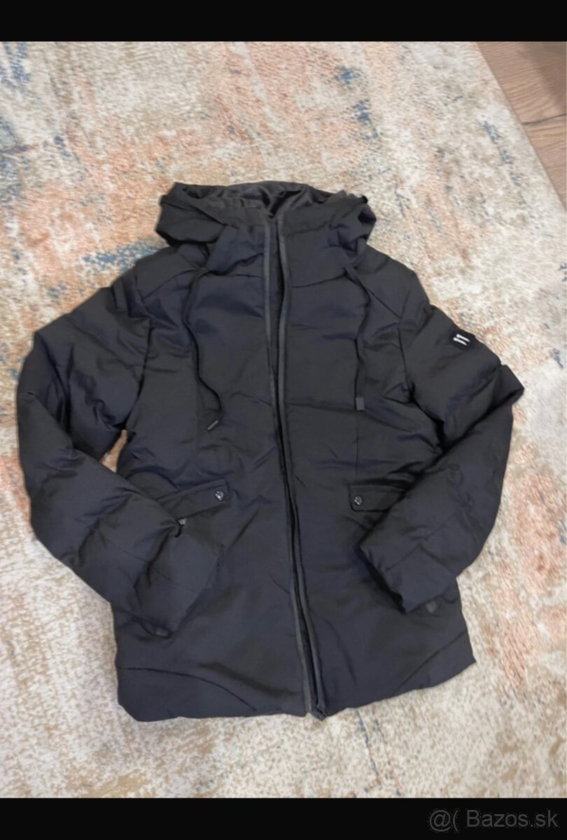 Čierna pánska bunda presívaná veľ. M - 2