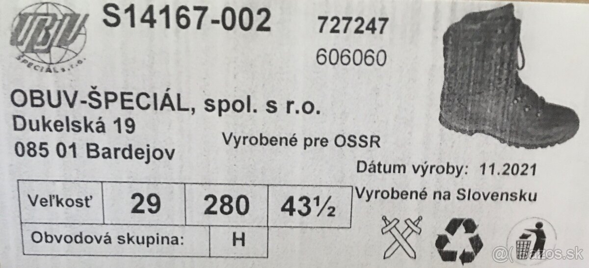Vojenské kanady gore-tex 43.5 - 2