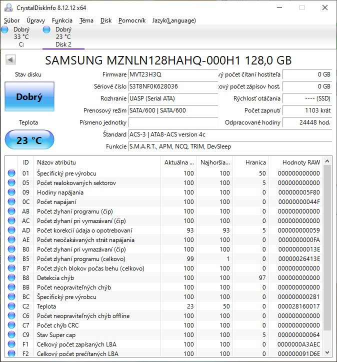 SSD disk Samsung 871b - 128GB M.2 - 2
