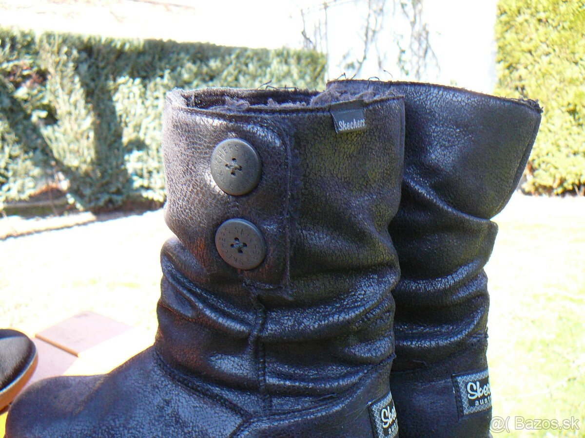 Dámske / dievčenské zimné kapce zn. Skechers veľ. 35 - 2