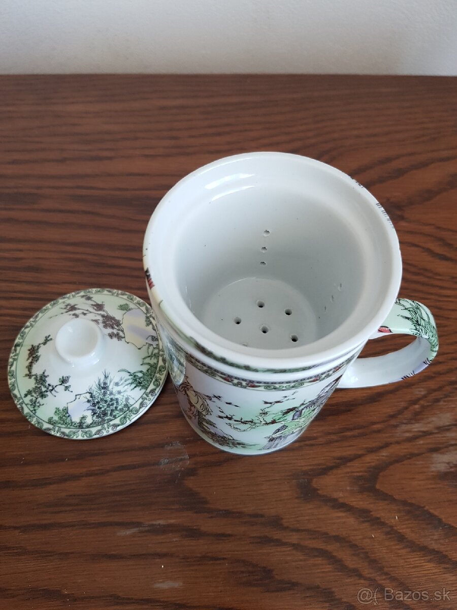 Čajový porcelánový hrnček - 2