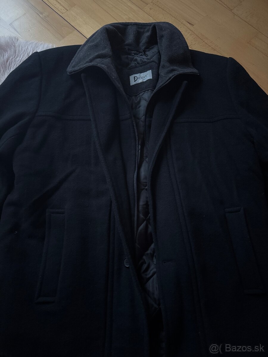 Pánsky čierny kabát - 2