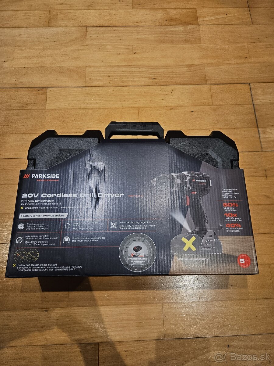 Aku vrtací skrutkovač Parkside performance 20 V - 2
