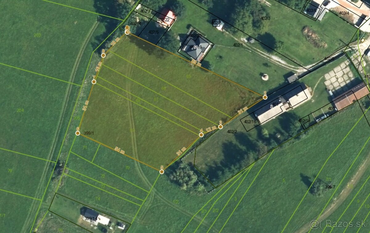 Investičný pozemok o výmere 4752m² ( cca 56m83m), Dražkovce - 2