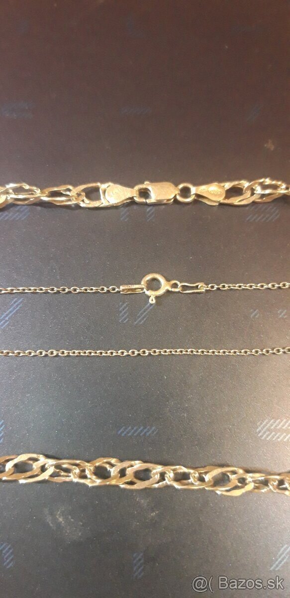 Strieborna retiazka 925 40 cm a naramok 20 cm tiez 925 - 2