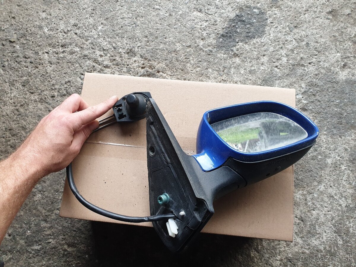 Vw Golf IV Spätné zrkadlo pravé modré - 2