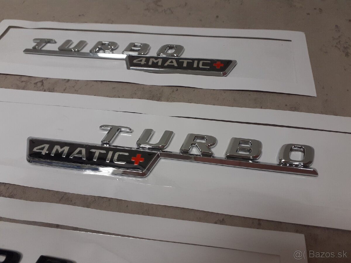 Mercedes AMG turbo 4matic+ logo - 2