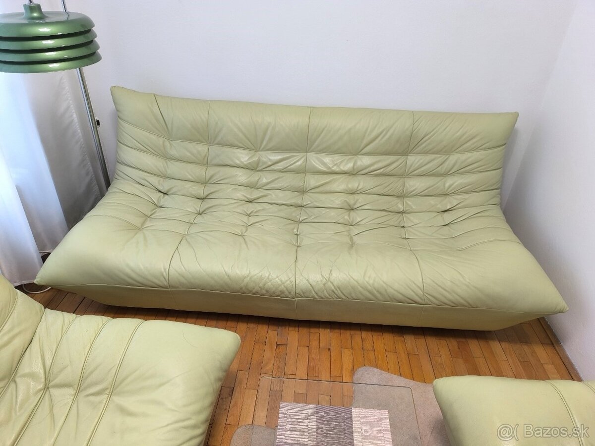 Kožená sedacia súprava 3-2-1 - 2