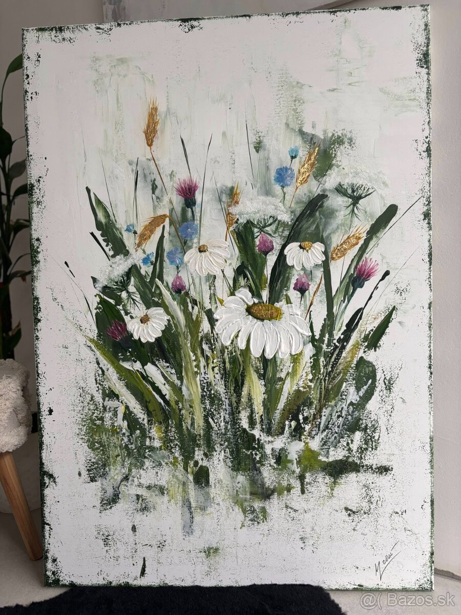 obraz- Lúčne kvety - 2