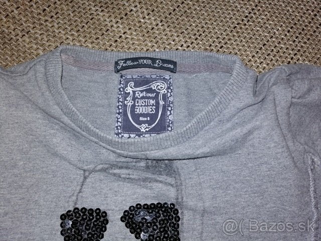 Tričko / mikinka pre slečnu 8-9 rokov - 2