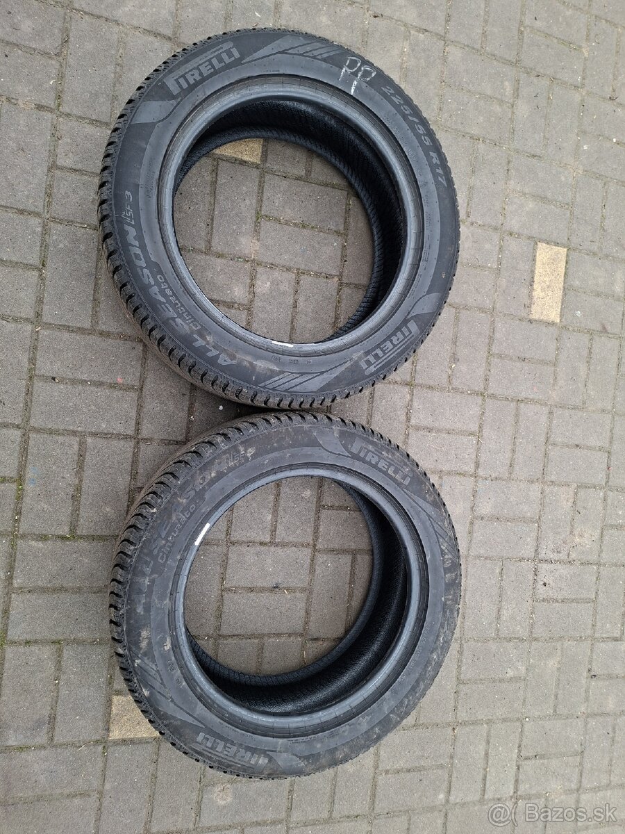 Predám celorocne pneumatiky 225/55R17 101Y - 2