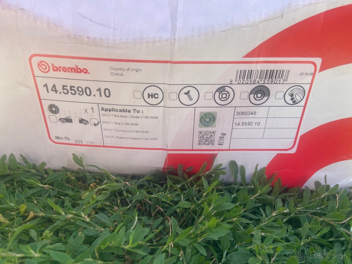 Bŕzdové kotúče Brembo 14.5590.10 - 2