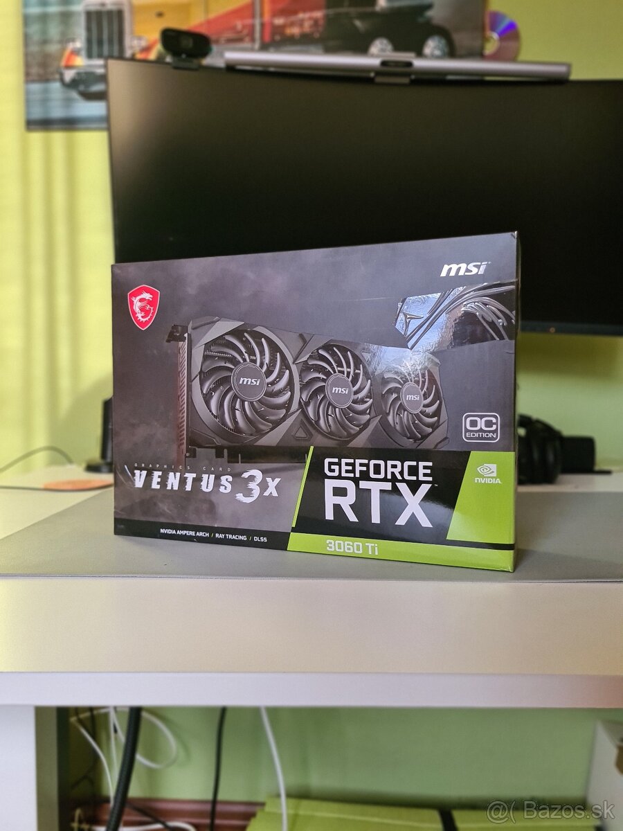 Grafická karta MSI RTX 3060 Ti 3X OC - TOP STAV - 2
