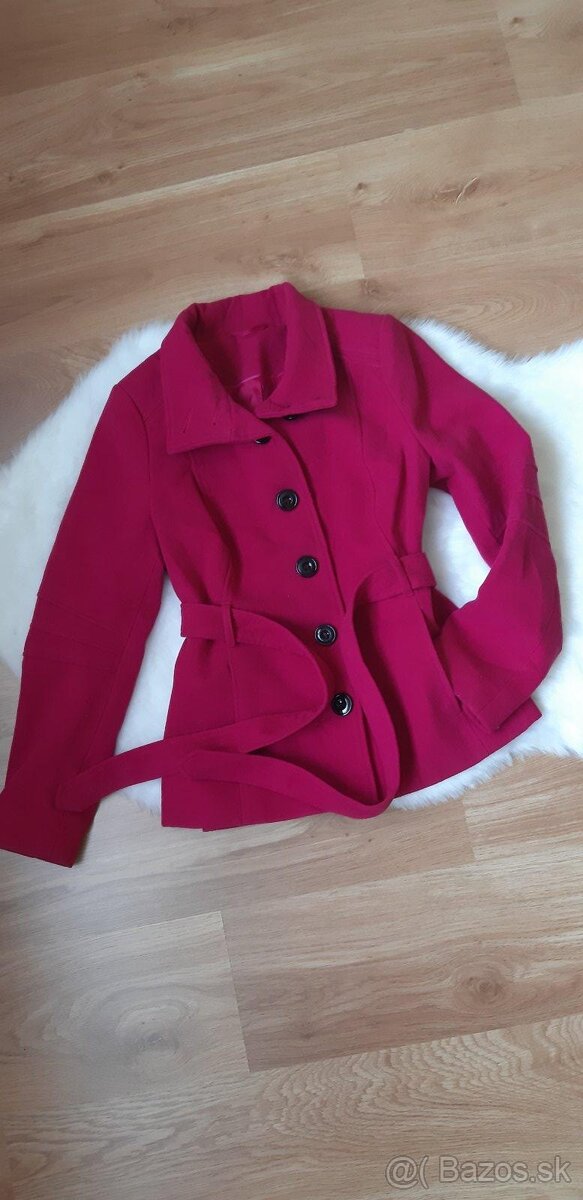 Dámsky ružový kabát F&F 40 - 2
