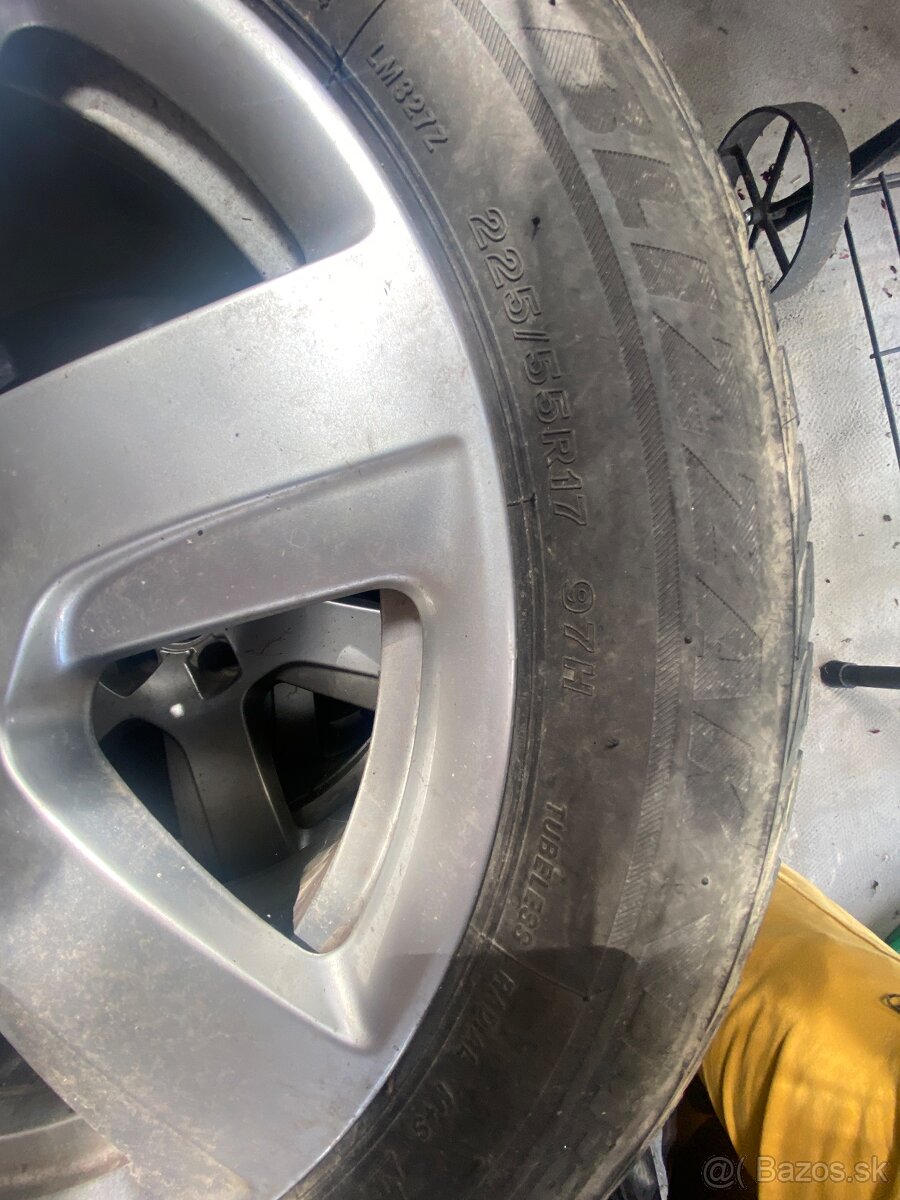 Predam elektrony + zimne pneu 225/55 R17, audi q5, - 2