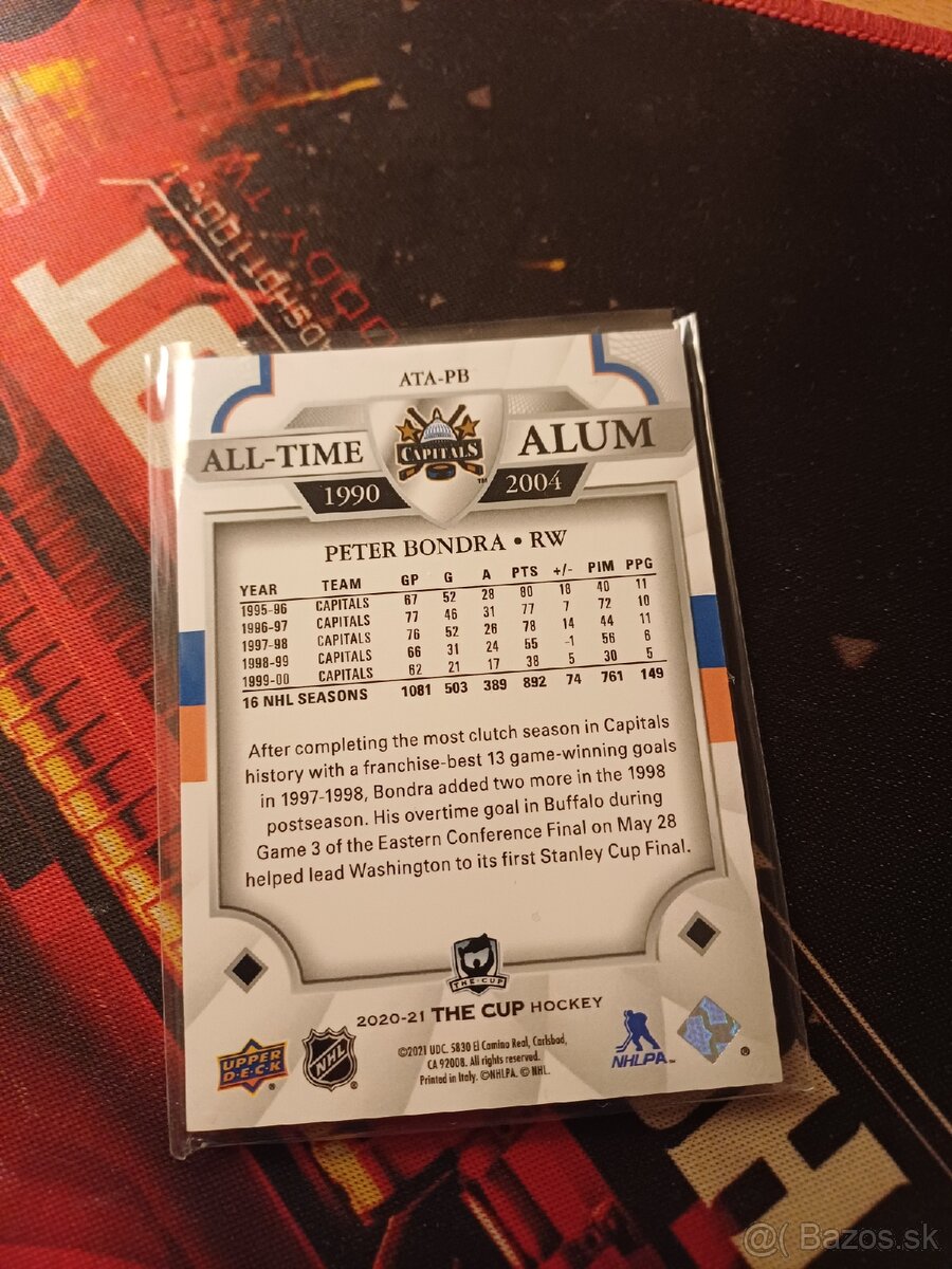 Hokejove karty / kartičky Peter Bondra - 2